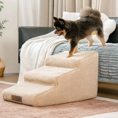 Kletterhilfe für den Zugang zum Bett und zur Couch Gelenkschutz weiche Hundrampe Treppe - haustierfreundliches Schlafzimmer