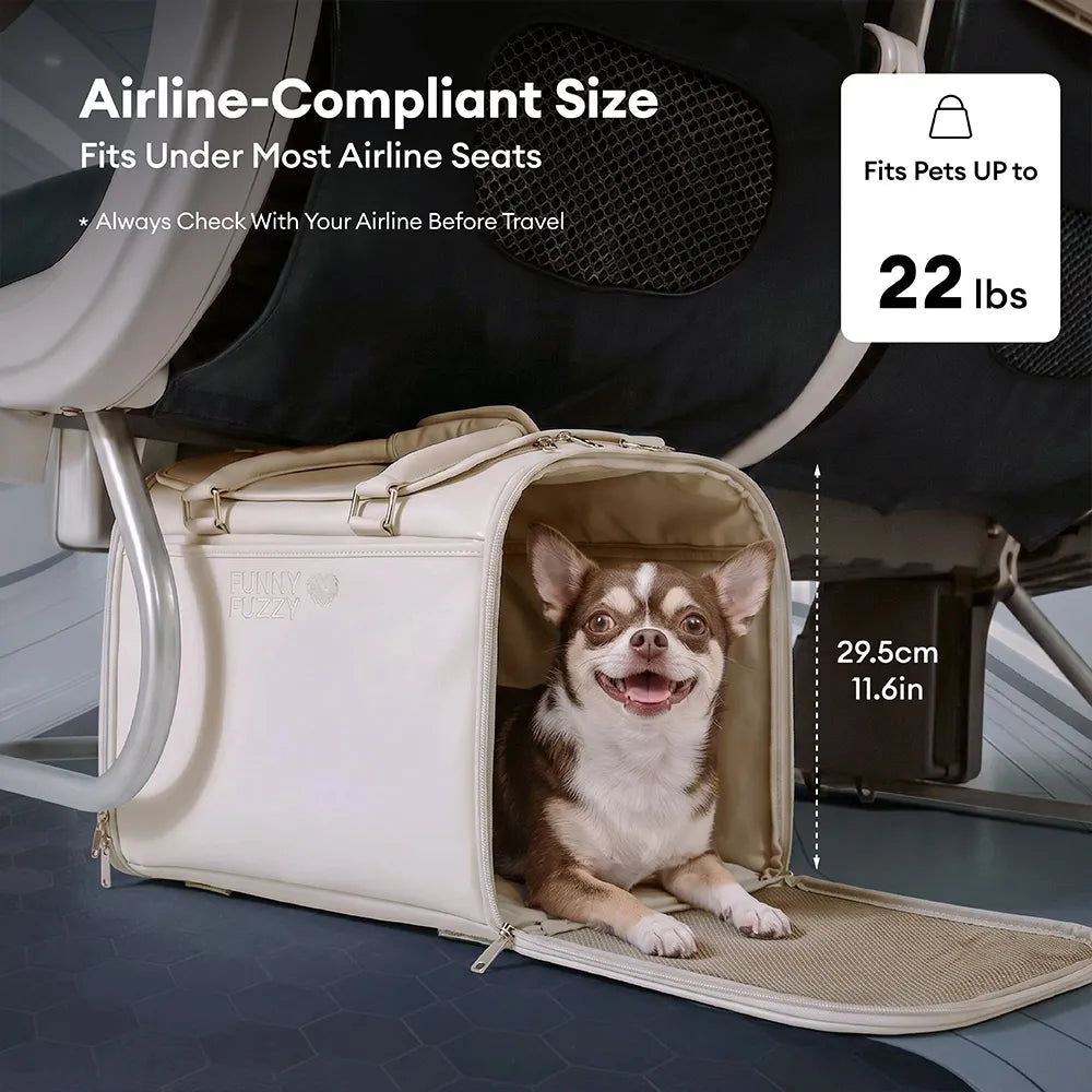 Hundetransport Tasche Airline Genehmigt Weichseitige Haustiertrage für Katzen - Urban Roaming