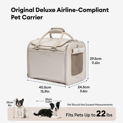 Hundetransport Tasche Airline Genehmigt Weichseitige Haustiertrage für Katzen - Urban Roaming