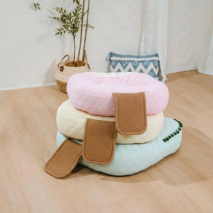 Kühlende Eissilke, wärmespeicherndes, beruhigendes Hundebett - Eiscreme