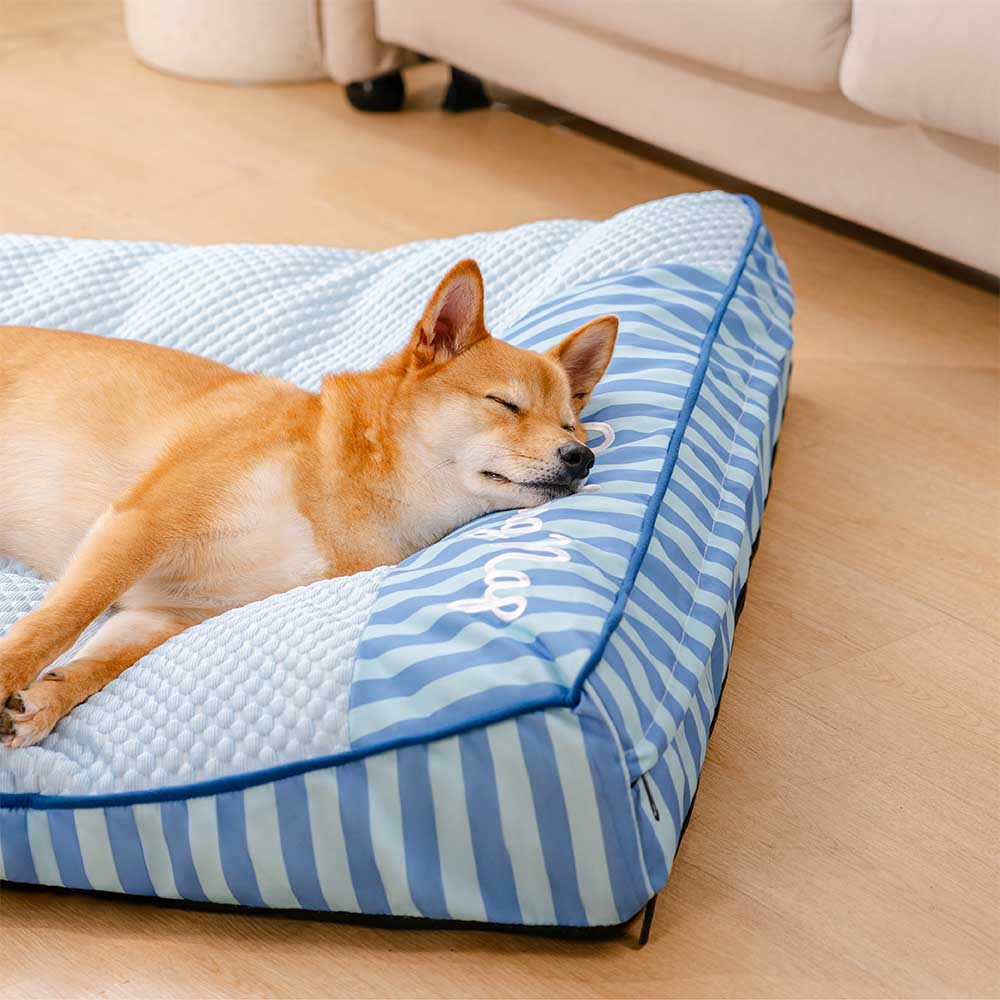 Extra großes kühlendes waschbares rechteckiges orthopädisches Hundebett - Home Office