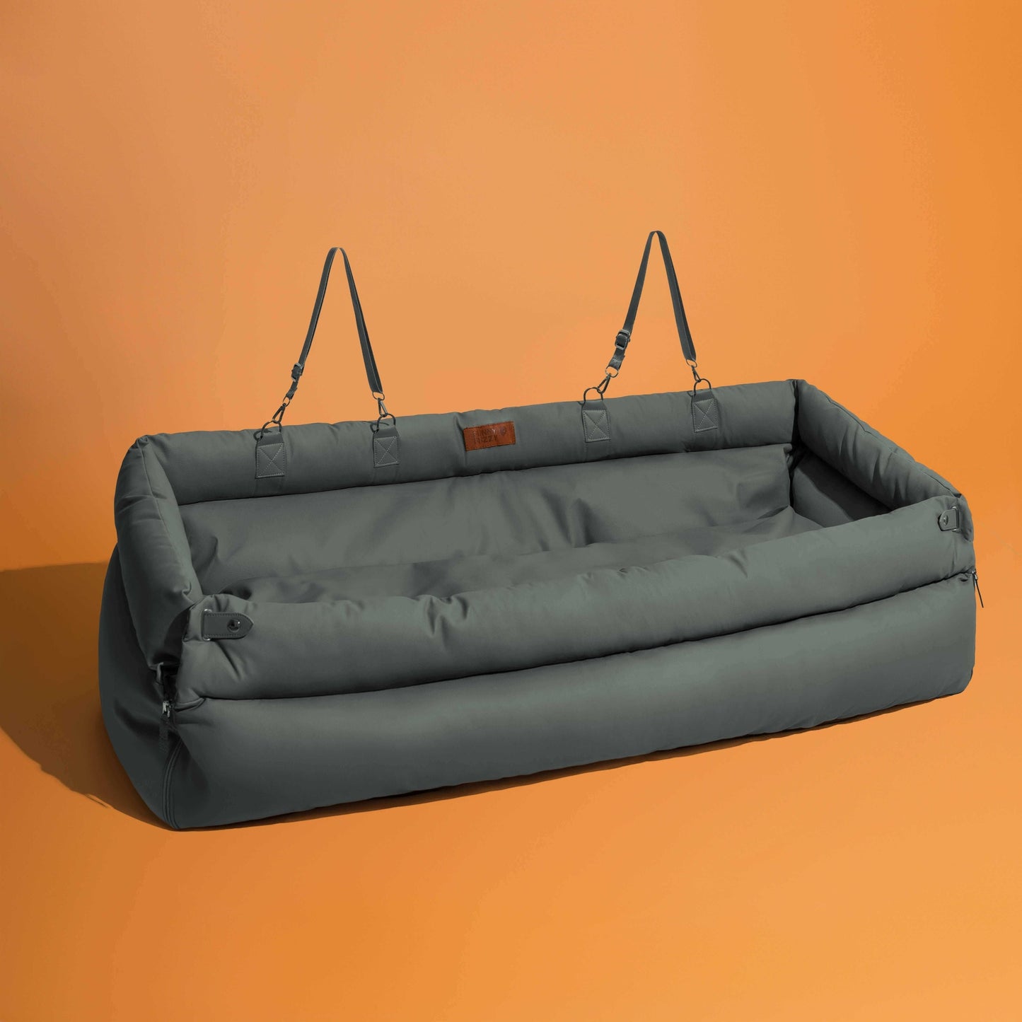 Großes Deluxe Hundesitz-Boosterbett aus Kunstleder - Roadtrip