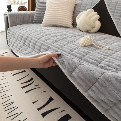 Wasserfeste gemütliche Fleece-Sofa-Schutz rutschfeste Sofabezug