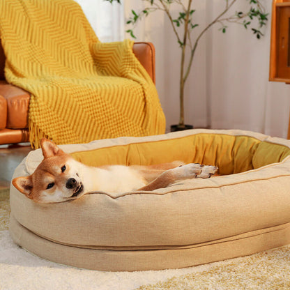 Donut Orthopädisches Hundebett - Haustierfreundliches Schlafzimmer